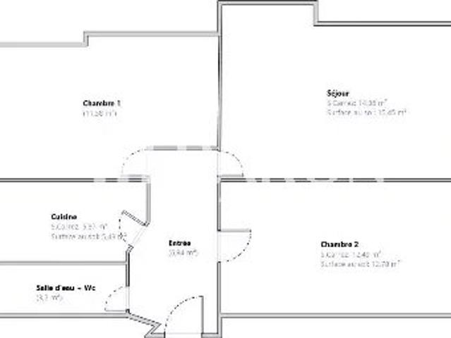 Vente Appartement 3 pièces 55 m2 Paris 18ème