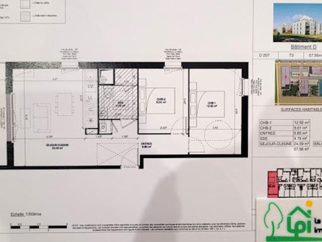 Vente Appartement 3 pièces 58 m2 Courseulles sur Mer