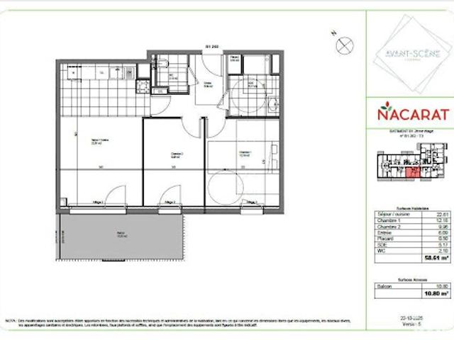 Vente Appartement 3 pièces 58 m2 Florange