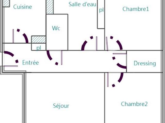 Vente Appartement 3 pièces 58 m2 Le kremlin bicetre