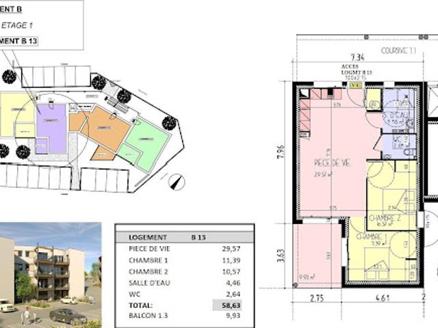 Vente Appartement 3 pièces 58 m2 Les Herbiers