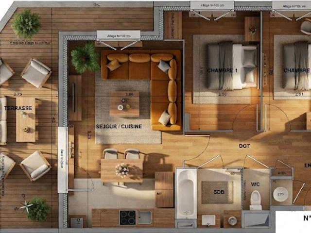 Vente Appartement 3 pièces 59 m2 Echirolles