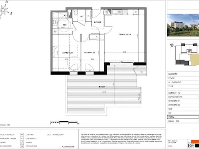 Vente Appartement 3 pièces 63.98 m2 Sciez