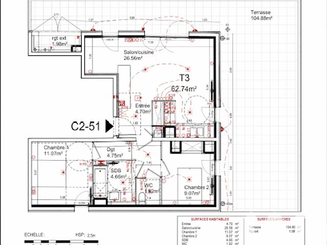 Vente Appartement 3 pièces 63 m2 Bordeaux