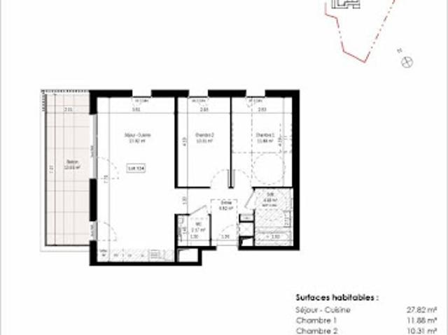 Vente Appartement 3 pièces 63 m2 Colmar