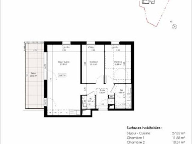 Vente Appartement 3 pièces 63 m2 Colmar
