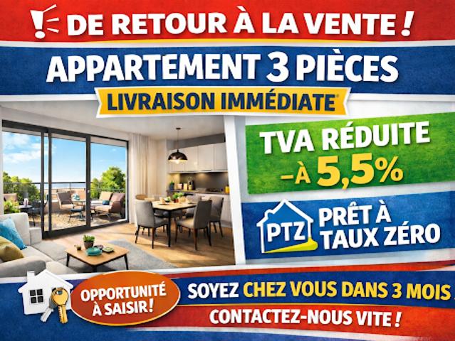 Vente Appartement 3 pièces 63 m2 Montfermeil