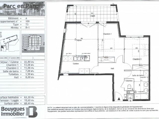 Vente Appartement 3 pièces 63 m2 Montpellier