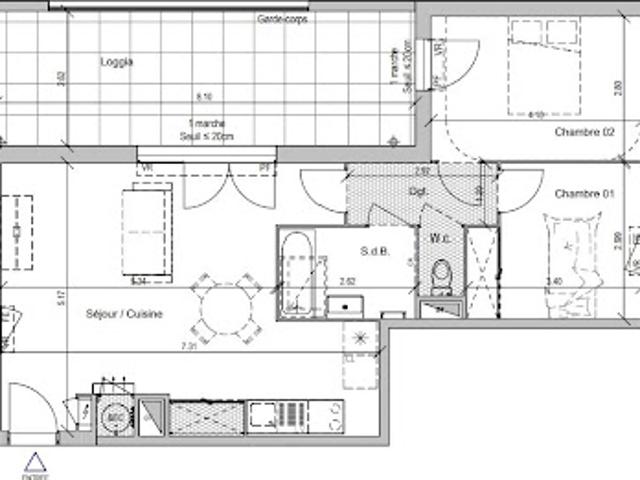 Vente Appartement 3 pièces 63 m2 Rodilhan