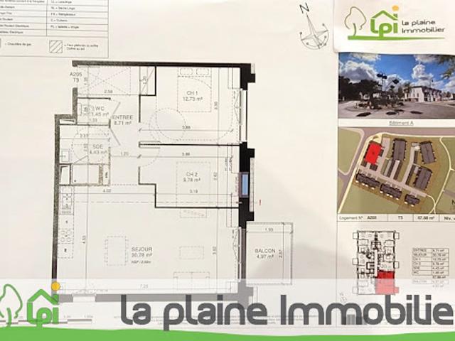 Vente Appartement 3 pièces 63 m2 Saint Aubin sur Mer