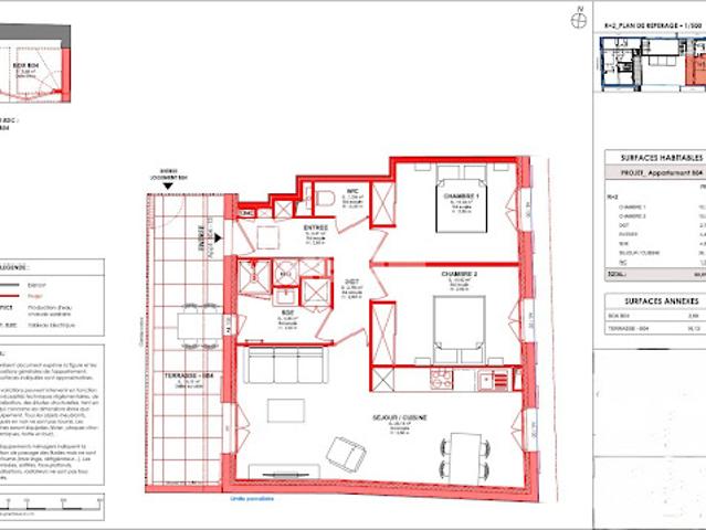Vente Appartement 3 pièces 60.51 m2 Dax