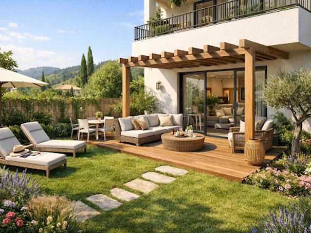 Vente Appartement 3 pièces 60 m2 Châteauneuf Grasse