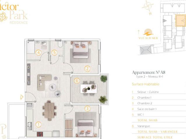 Vente Appartement 3 pièces 61.53 m2 Saint Pierre