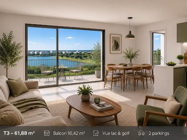 Vente Appartement 3 pièces 61.88 m2 Villenave d'Ornon
