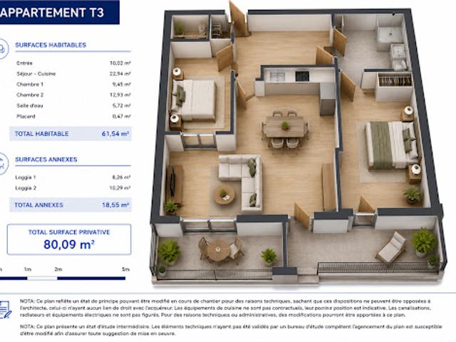 Vente Appartement 3 pièces 61 m2 Maromme