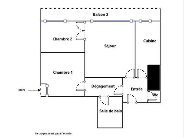 Vente Appartement 3 pièces 62 m2 Boussy Saint Antoine
