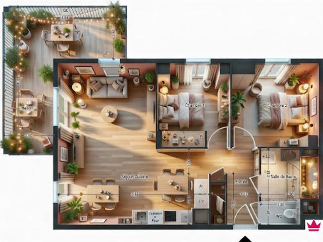 Vente Appartement 3 pièces 62 m2 Dingy en Vuache
