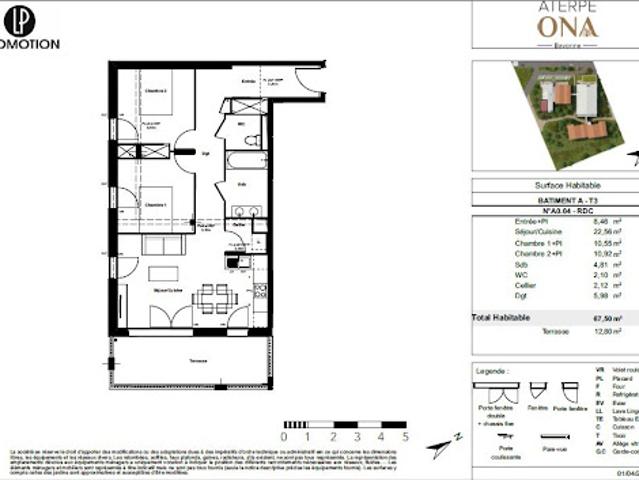 Vente Appartement 3 pièces 67.5 m2 Bayonne