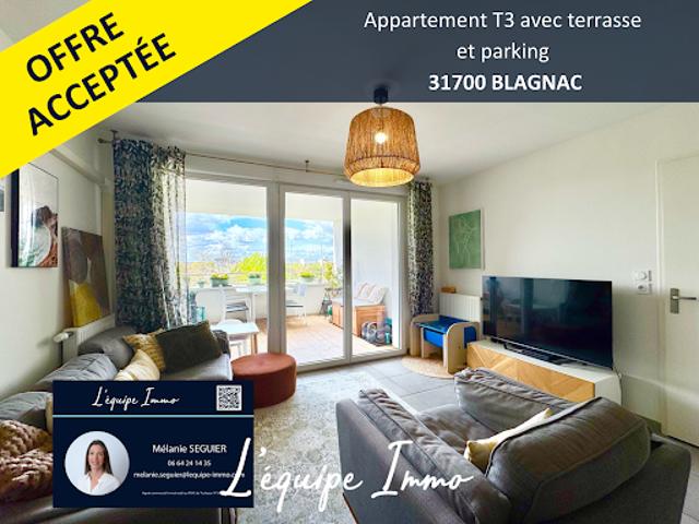 Vente Appartement 3 pièces 67.1 m2 Blagnac