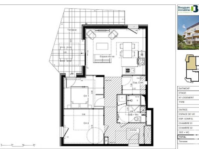 Vente Appartement 3 pièces 67 m2 Ville la Grand