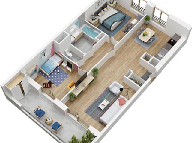 Vente Appartement 3 pièces 67 m2 Cergy