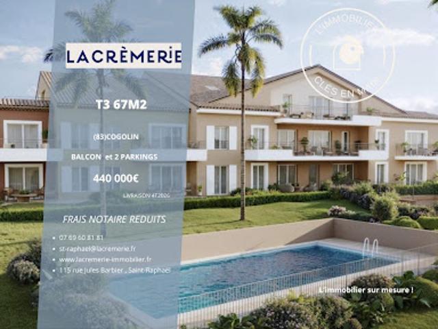 Vente Appartement 3 pièces 67 m2 Cogolin