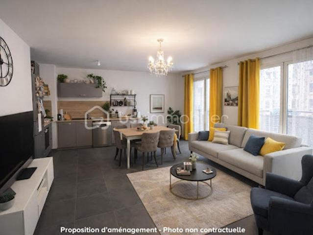 Vente Appartement 3 pièces 64.91 m2 Lyon 8ème