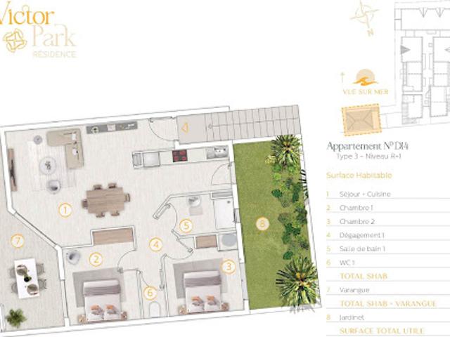 Vente Appartement 3 pièces 64.97 m2 Saint Pierre