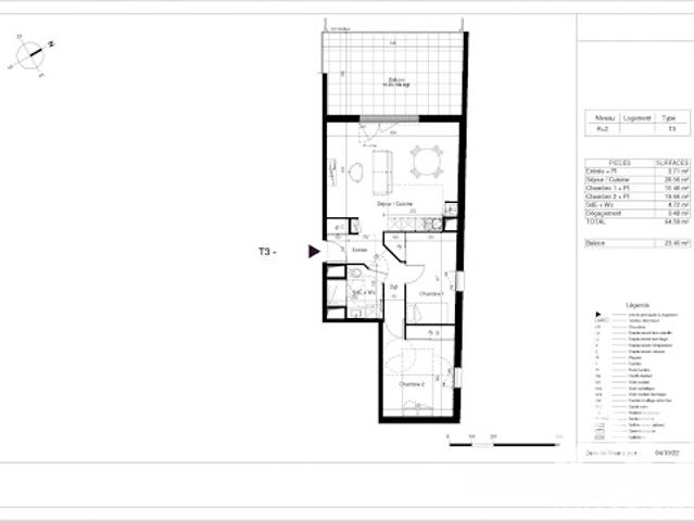 Vente Appartement 3 pièces 64 m2 La Rochelle