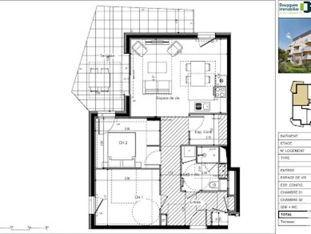 Vente Appartement 3 pièces 65 m2 Ville la Grand