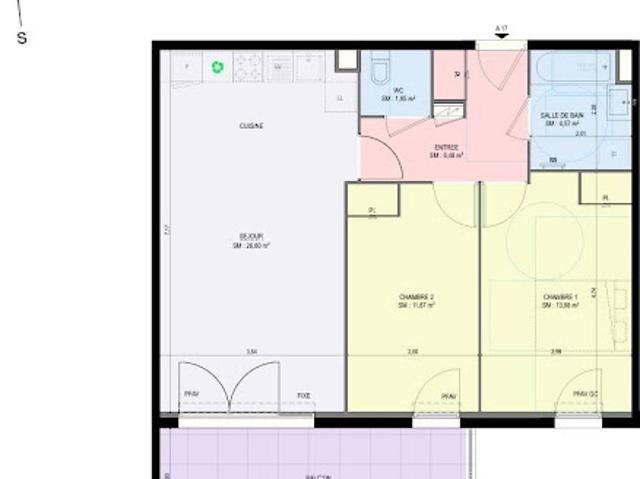 Vente Appartement 3 pièces 65 m2 Agay