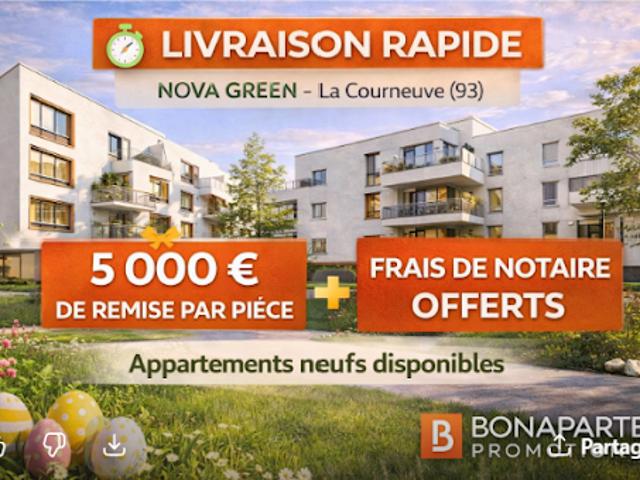 Vente Appartement 3 pièces 65 m2 La Courneuve