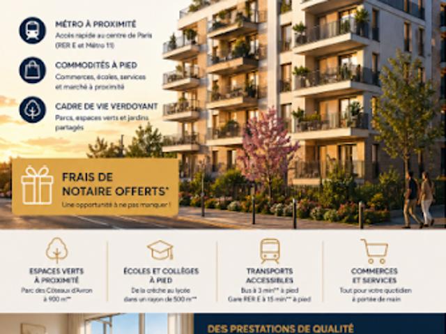 Vente Appartement 3 pièces 65 m2 Rosny sous Bois