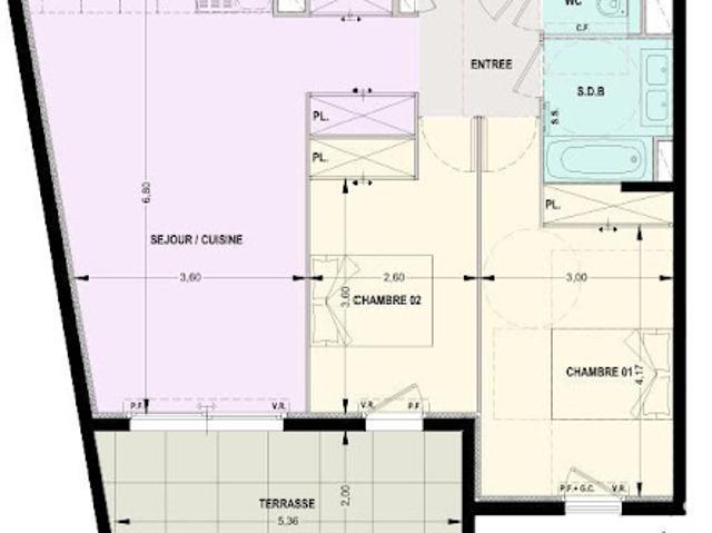 Vente Appartement 3 pièces 66 m2 Le Cannet