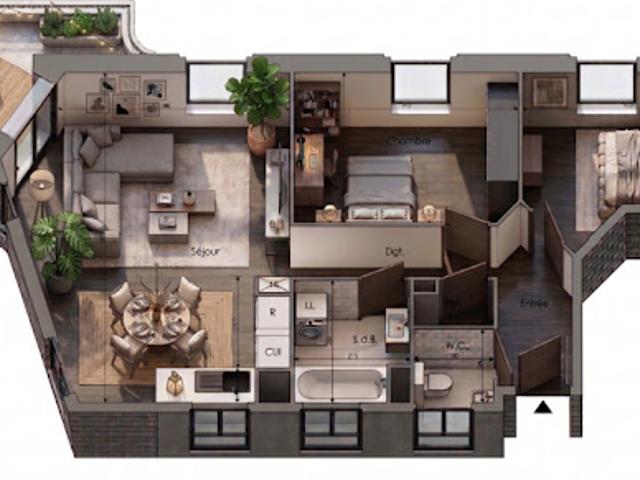 Vente Appartement 3 pièces 66 m2 Pantin