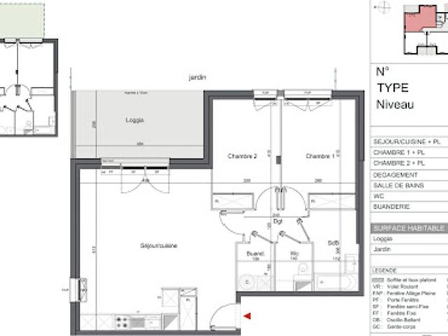 Vente Appartement 3 pièces 69 m2 Merignac