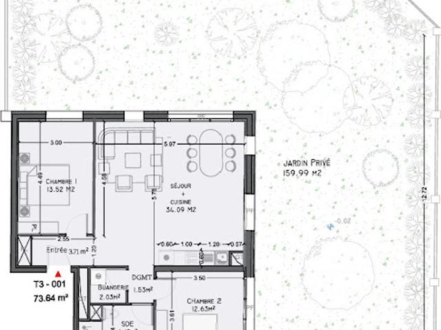 Vente Appartement 3 pièces 73.64 m2 Morsang sur Orge