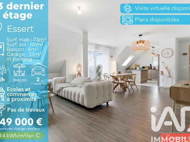 Vente Appartement 3 pièces 73 m2 Essert