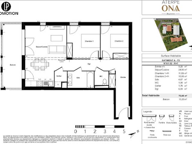 Vente Appartement 3 pièces 70.44 m2 Bayonne