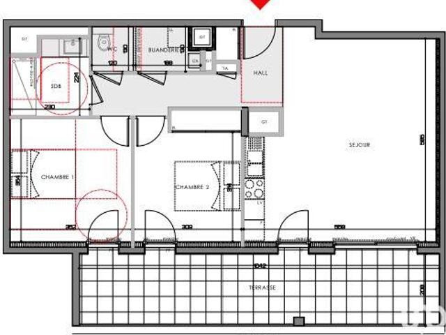 Vente Appartement 3 pièces 70 m2 Eybens