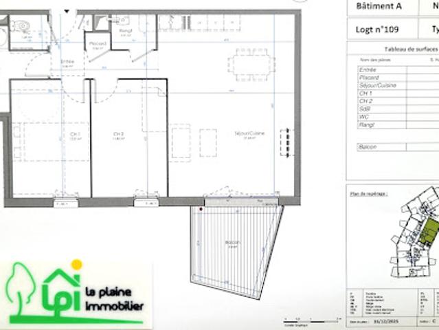 Vente Appartement 3 pièces 72.66 m2 Epron