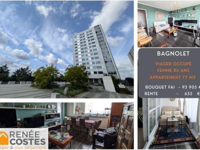Vente Appartement 3 pièces 77 m2 Bagnolet