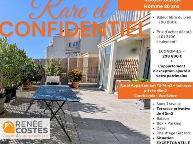 Vente Appartement 3 pièces 74 m2 Courbevoie