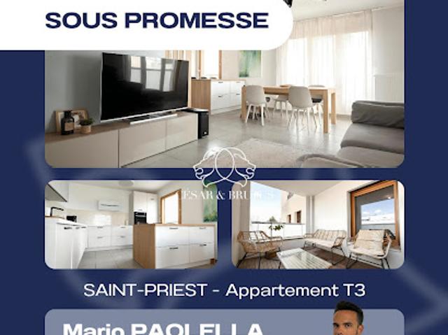 Vente Appartement 3 pièces 75.47 m2 Saint Priest