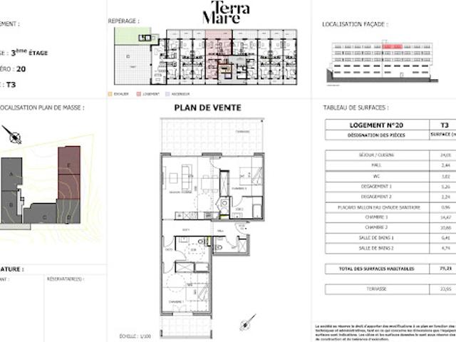 Vente Appartement 3 pièces 75.21 m2 Pietrosella