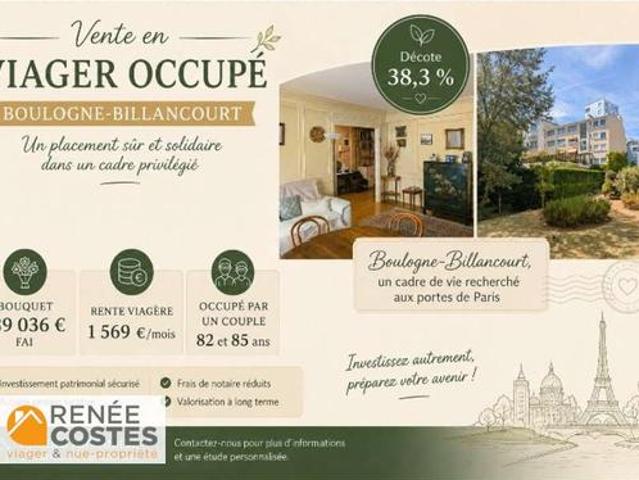 Vente Appartement 3 pièces 76 m2 Boulogne Billancourt