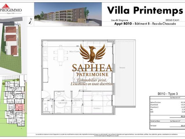 Vente Appartement 3 pièces 80 m2 Calvi