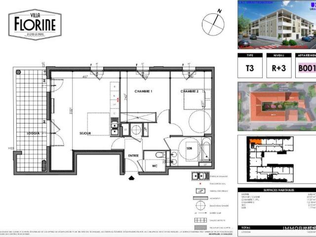 Vente Appartement 3 pièces