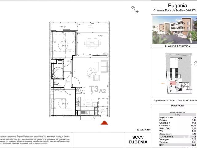 Vente Appartement 3 pièces