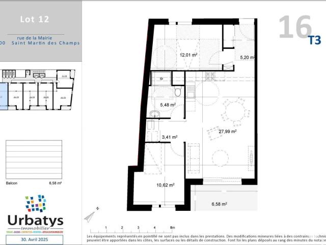Vente Appartement 3 pièces